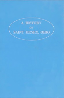 A History Of St Henry Ohio Cover