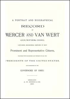 Biographical Record of Mercer and Van Wert Counties Cover