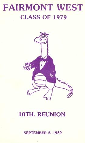 Kettering Fairmont West Class 1979 10th Reunion Memory Book Cover 