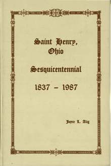 St Henry Ohio Sesquicentennial Cover